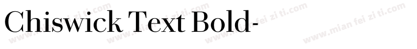 Chiswick Text Bold字体转换